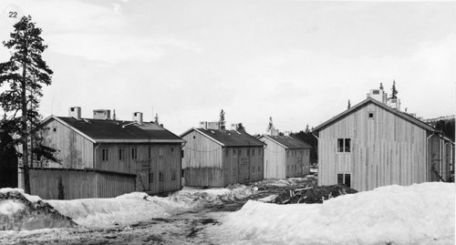 Nybyggt bostadsområde i Laisvall